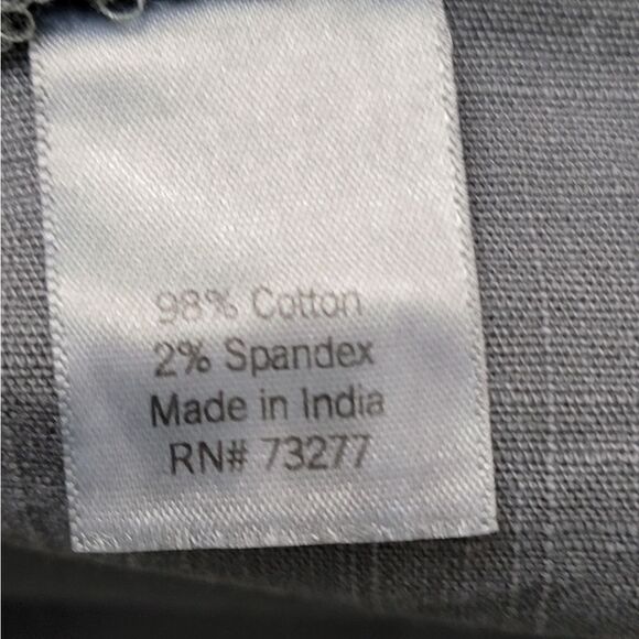 Sonoma Comfort Waist Utility Capri Pants Cotton Waistband Charcoal Gray Size 26W - Picture 5 of 11